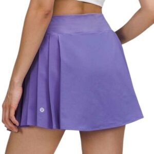 Lululemon Side-Pleat High-Rise Tennis Skirt Charged Indigo Sz 4 Skort